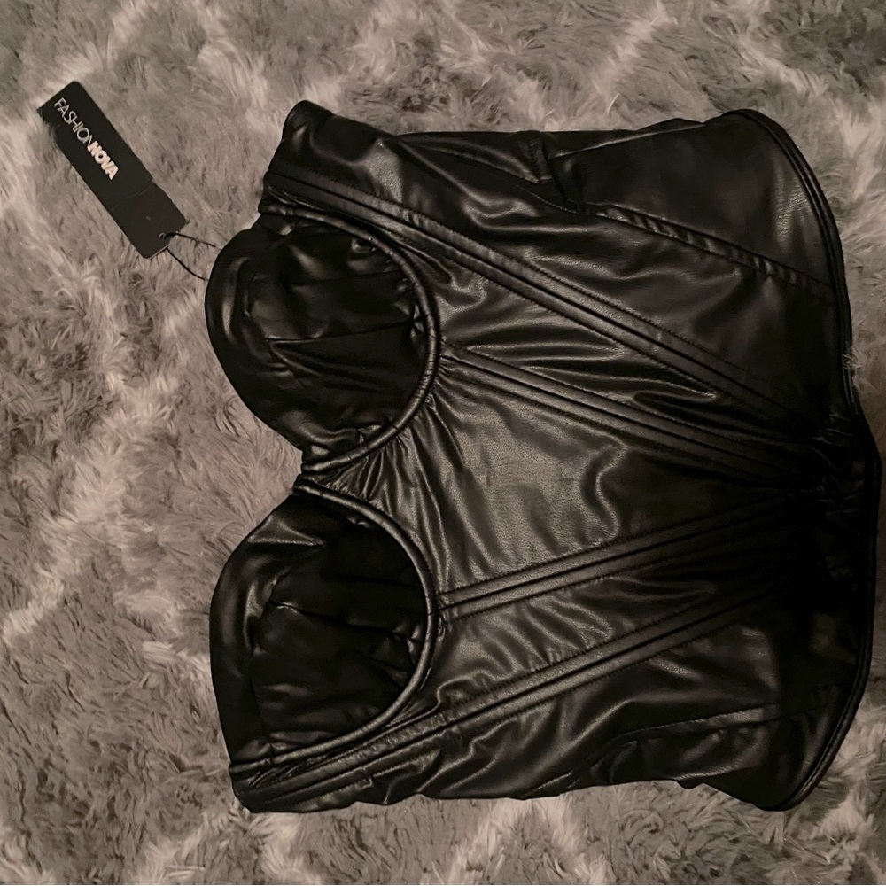 Black Faux Corset